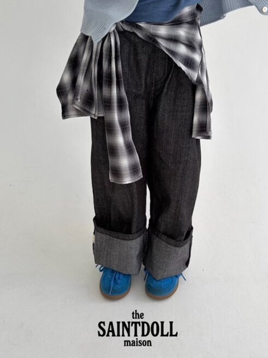 Roll-Up Indigo Pants (Junior)