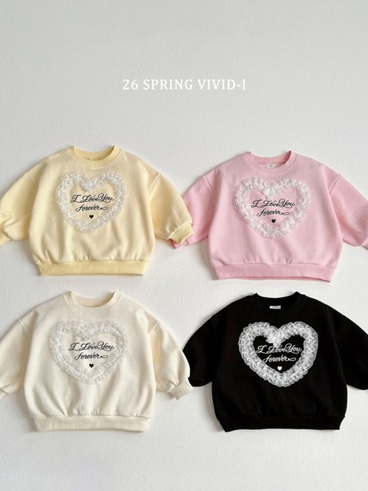 Heart Lace Sweatshirt Heart Lace Sweatshirt