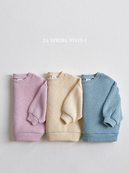 Knit Ribbed Sweatshirt Knit Ribbed Sweatshirt