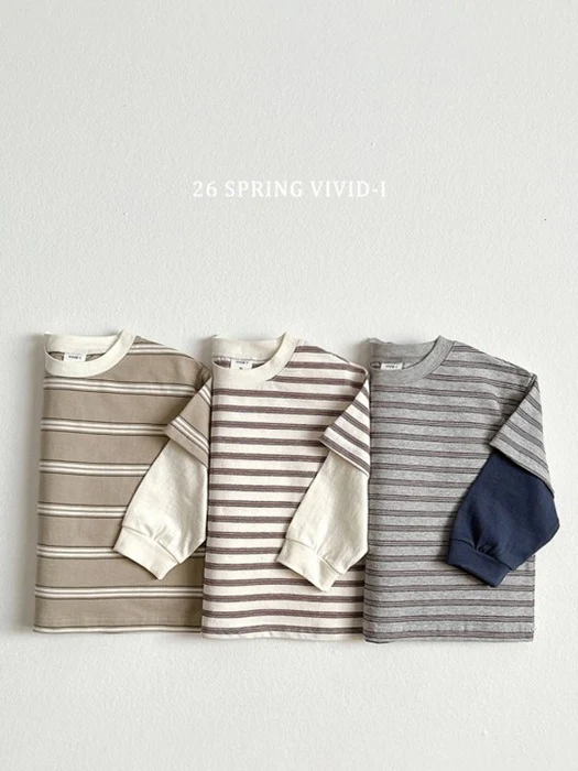 Combo Stripe Layered Tee
