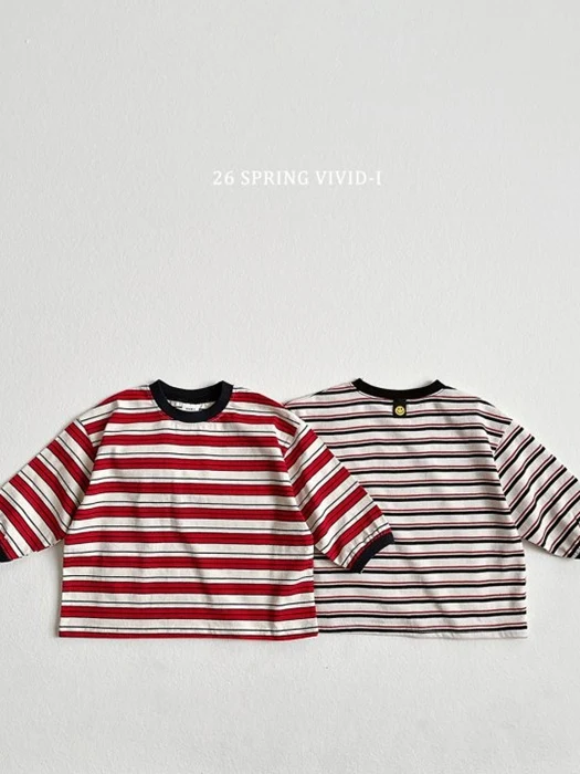 Smile Multi Stripe Tee