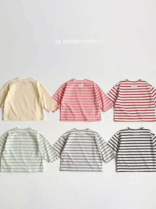 Label Stripe Single Tee