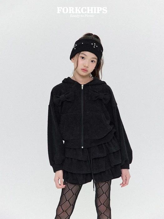 Pudding Ribbon Zip-Up Pudding Ribbon Zip-Up