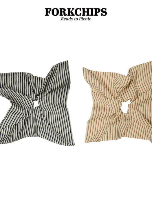 Pine Square Hair Scrunchie