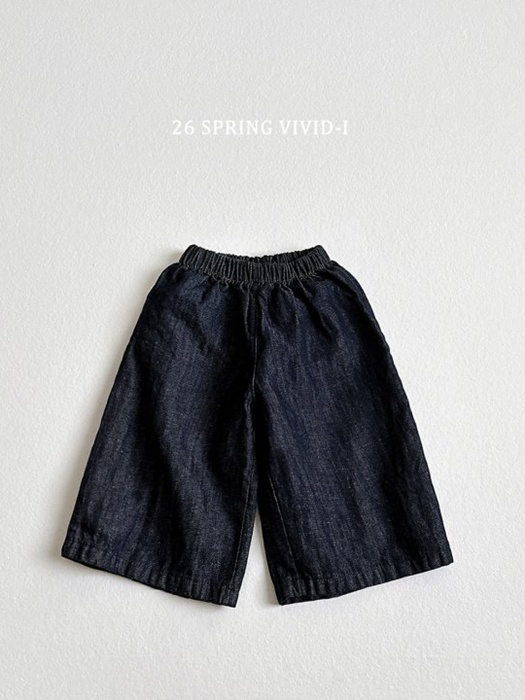 9-Length Linen Denim Pants 9-Length Linen Denim Pants