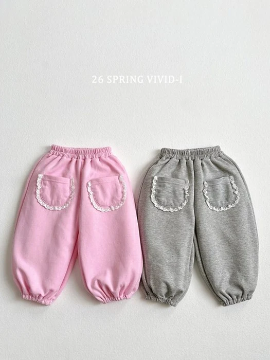 Lace Pocket Jogger Pants Lace Pocket Jogger Pants