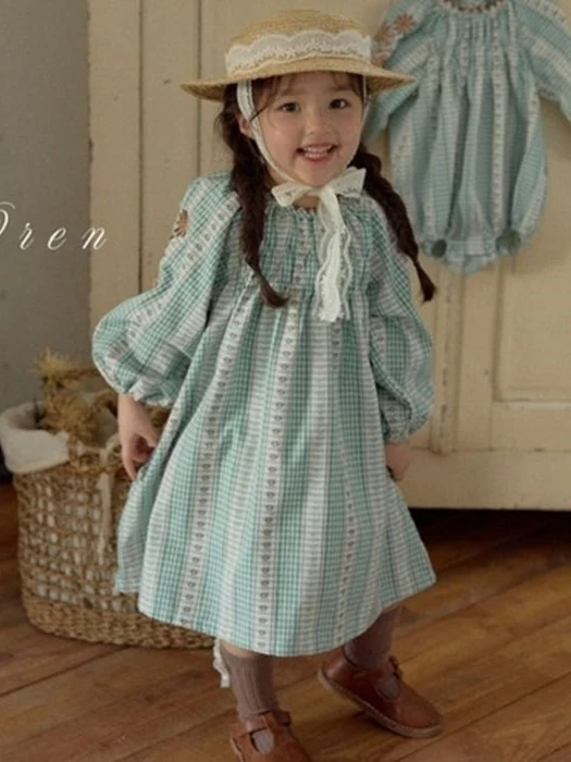 Sea Puri Check One-piece (Baby) Sea Puri Check One-piece (Baby)