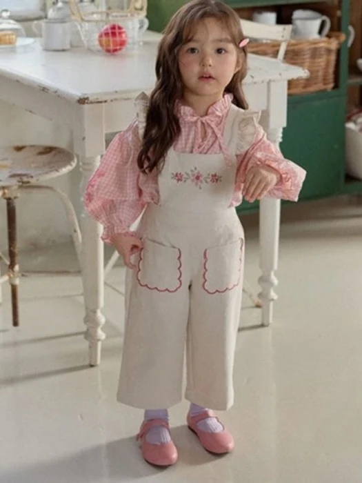 Belle Floral Pocket Overalls (Kids) Belle Floral Pocket Overalls (Kids)