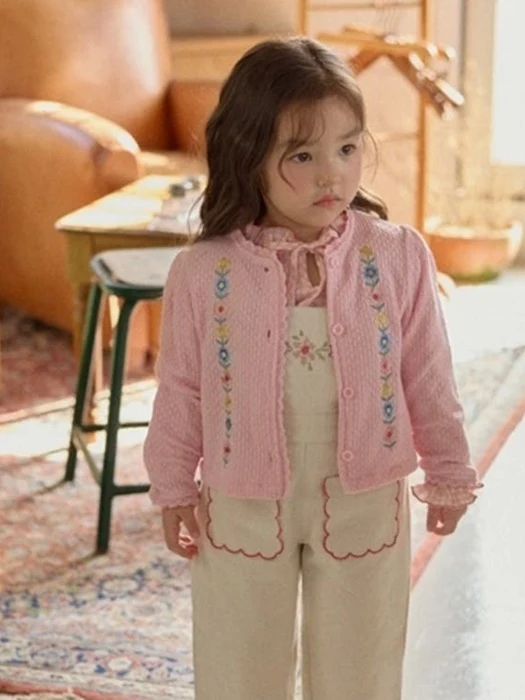 Coret Floral Embroidery Cardigan (Kids) Coret Floral Embroidery Cardigan (Kids)