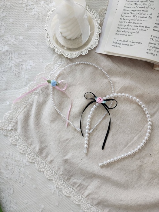 Rose Pearl Headband Rose Pearl Headband