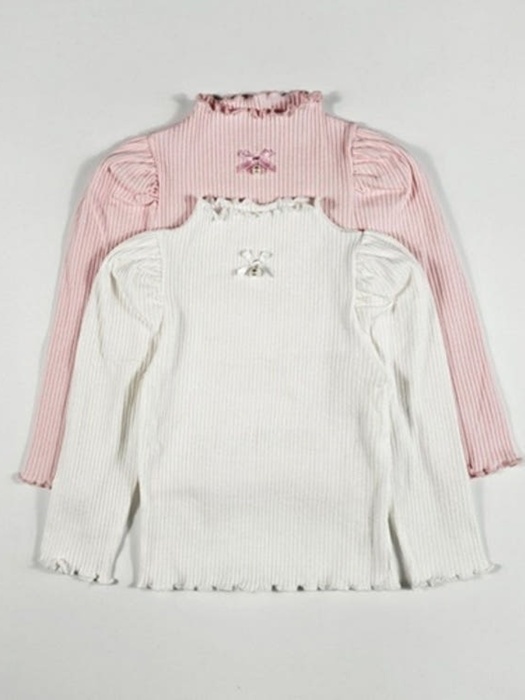 Ribbed Pearl Ribbon Tee Ribbed Pearl Ribbon Tee