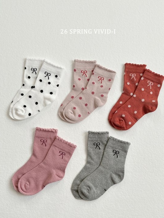 Ribbon Dot Socks Ribbon Dot Socks