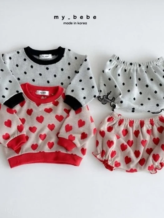 Heart Jacquard Bloomer Set Heart Jacquard Bloomer Set