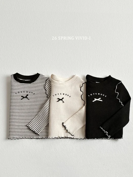 Ribbon Ribbed Wave Tee Ribbon Ribbed Wave Tee
