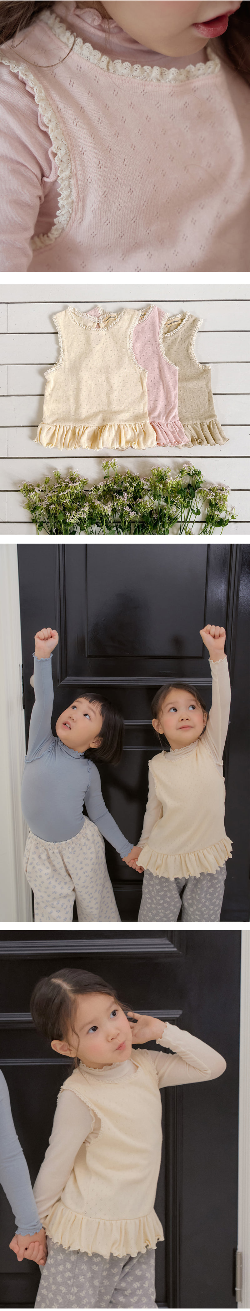 Amber - Korean Children Fashion - #childofig - Lauren Sleeveless Tee - 3