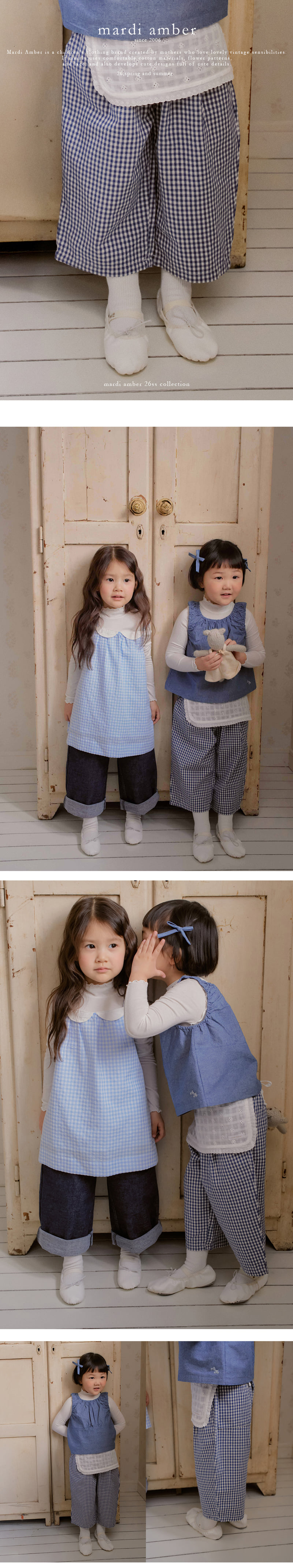 Amber - Korean Children Fashion - #childofig - Check Komong Pants - 2