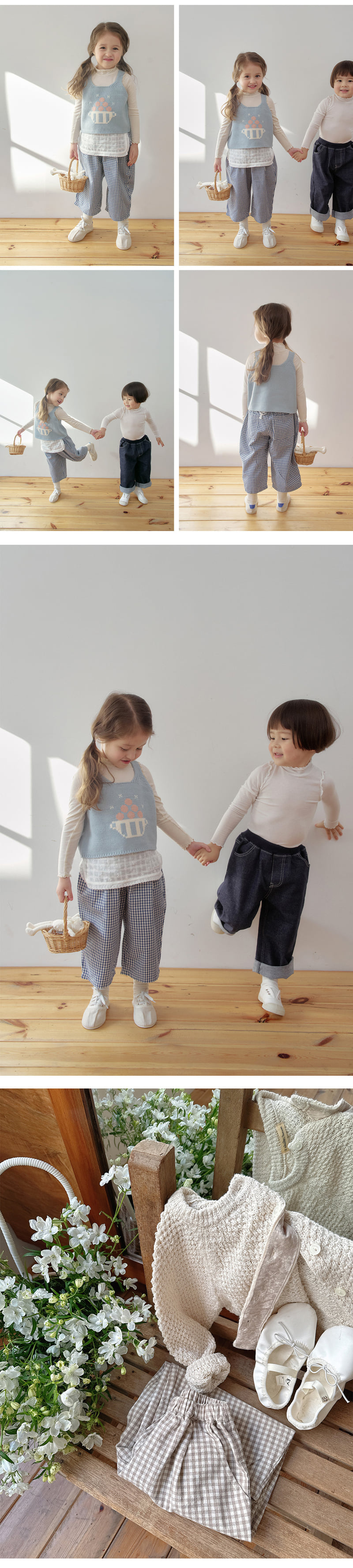 Amber - Korean Children Fashion - #childofig - Check Komong Pants - 4