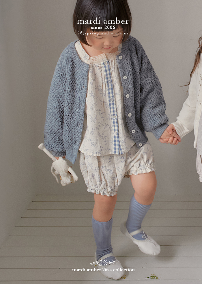 Amber - Korean Children Fashion - #fashionkids - Slub Knit Cardigan