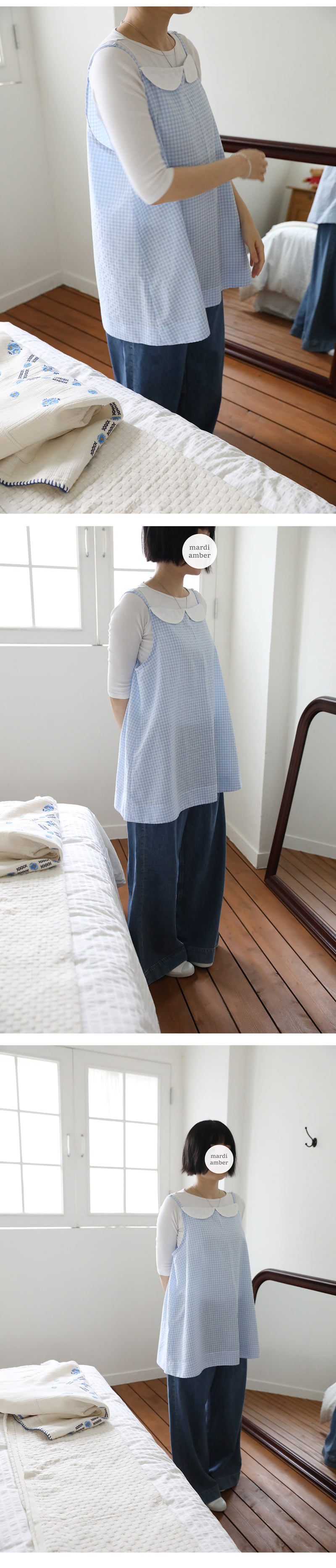 Amber - Korean Children Fashion - #kidsshorts - Adult Pure Sleeveless One-piece - 5
