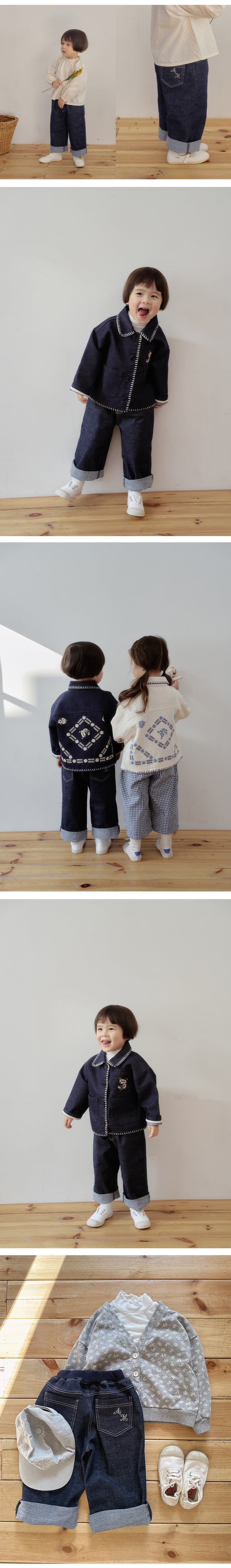 Amber - Korean Children Fashion - #kidsshorts - Roll-Up Denim Pants - 3