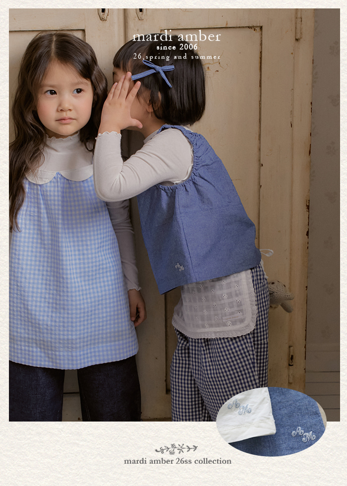 Amber - Korean Children Fashion - #littlefashionista - Oat Frill Sleeveless Top