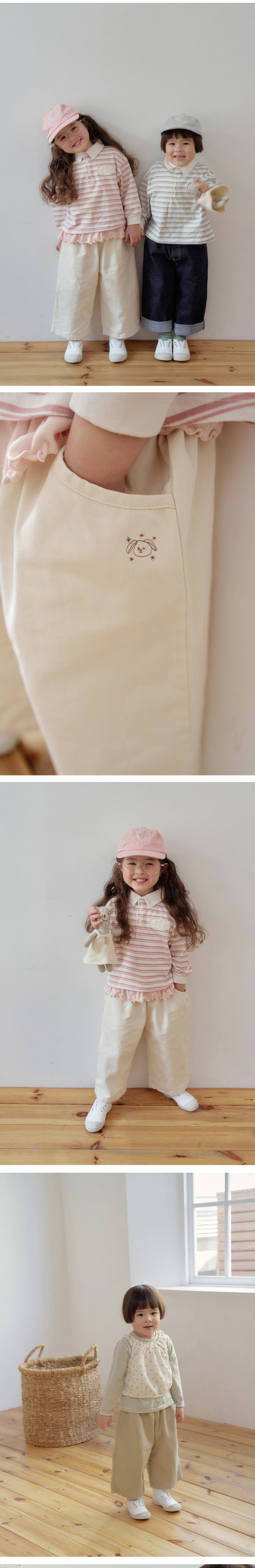 Amber - Korean Children Fashion - #littlefashionista - Marron Pants - 3
