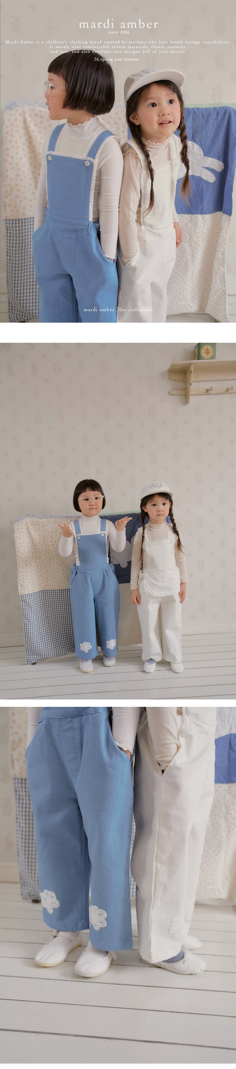 Amber - Korean Children Fashion - #minifashionista - Lace Overalls - 2