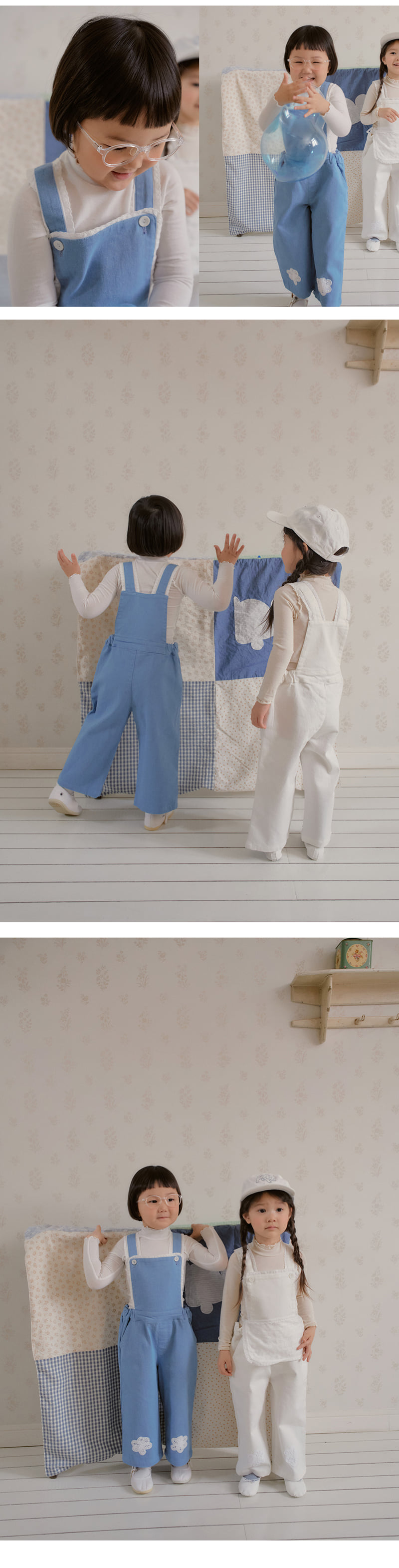 Amber - Korean Children Fashion - #toddlerclothing - Lace Overalls - 5