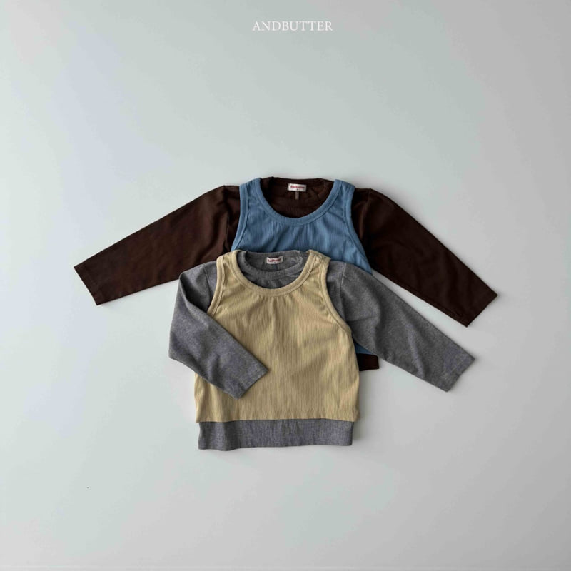 Andbutter - Korean Children Fashion - #Kfashion4kids - Tone-on-Tone Set