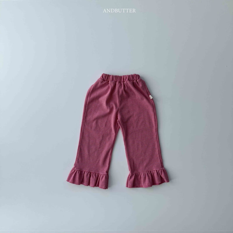 Andbutter - Korean Children Fashion - #Kfashion4kids - Frill Bootcut Pants - 5