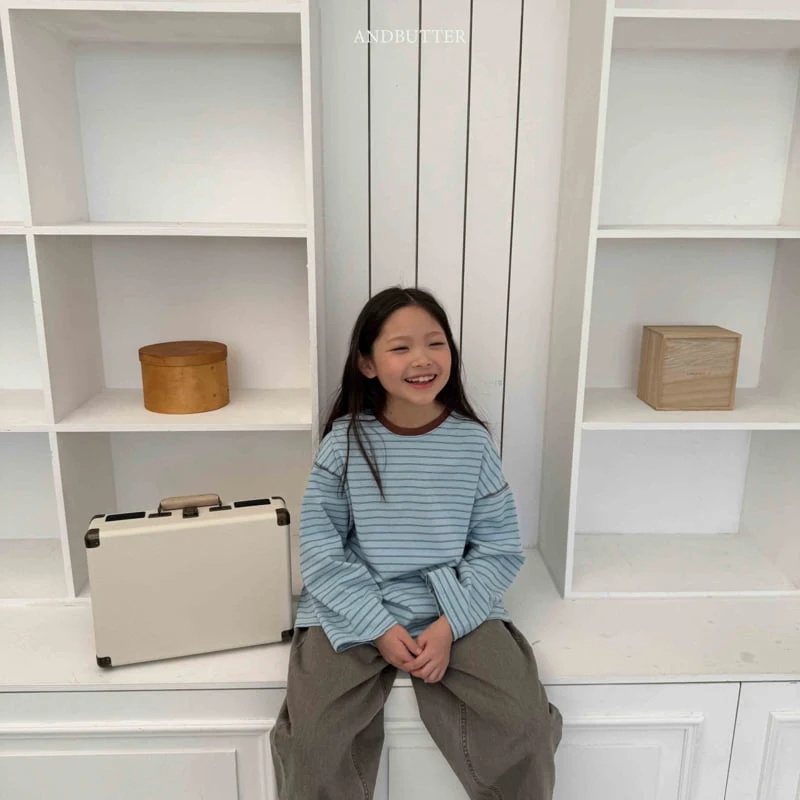 Andbutter - Korean Children Fashion - #childofig - Classic Striped Tee - 10