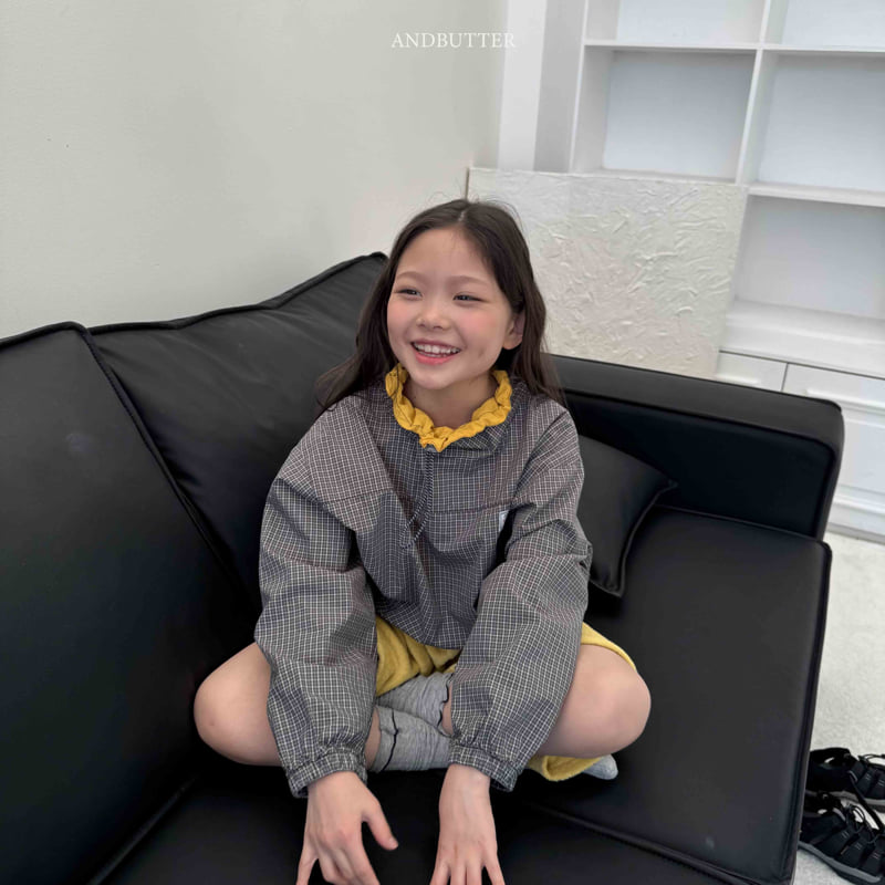 Andbutter - Korean Children Fashion - #childofig - Old Check Anorak - 11