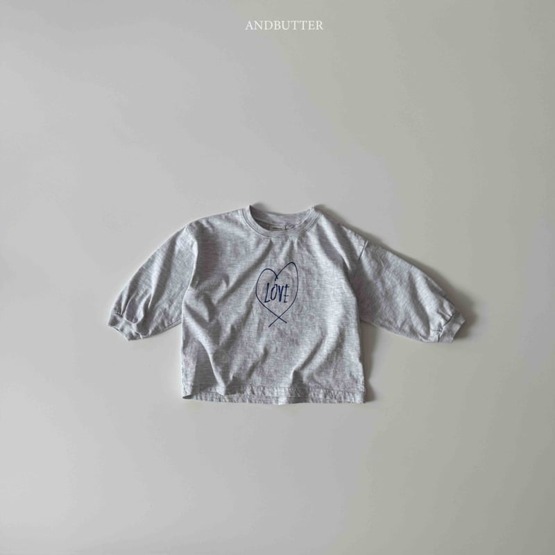 Andbutter - Korean Children Fashion - #childofig - Drawing Love Tee - 5