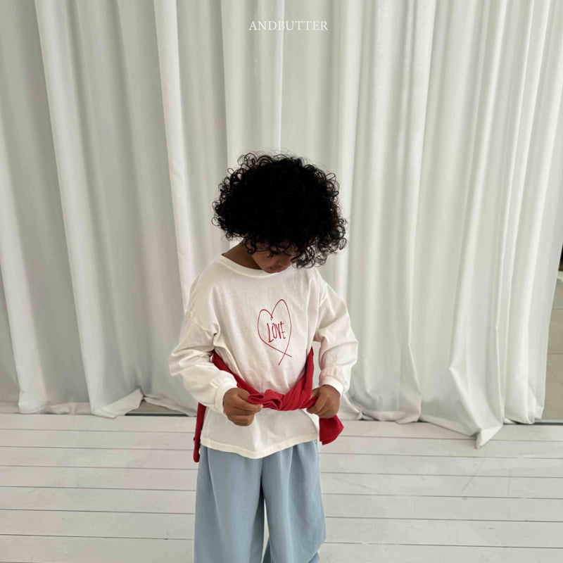 Andbutter - Korean Children Fashion - #childrensboutique - Drawing Love Tee - 7