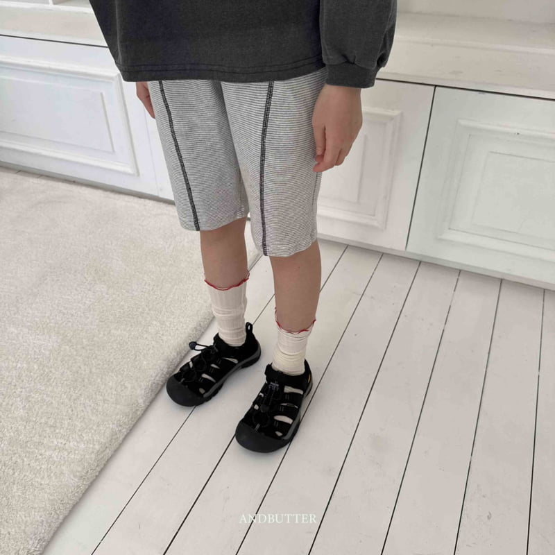 Andbutter - Korean Children Fashion - #designkidswear - Biker Line Pants - 9