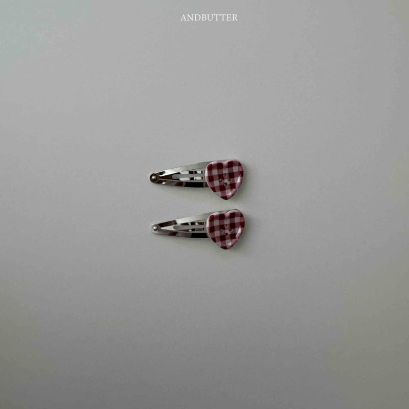 Andbutter - Korean Children Fashion - #designkidswear - Check Button Hair Pin - 7