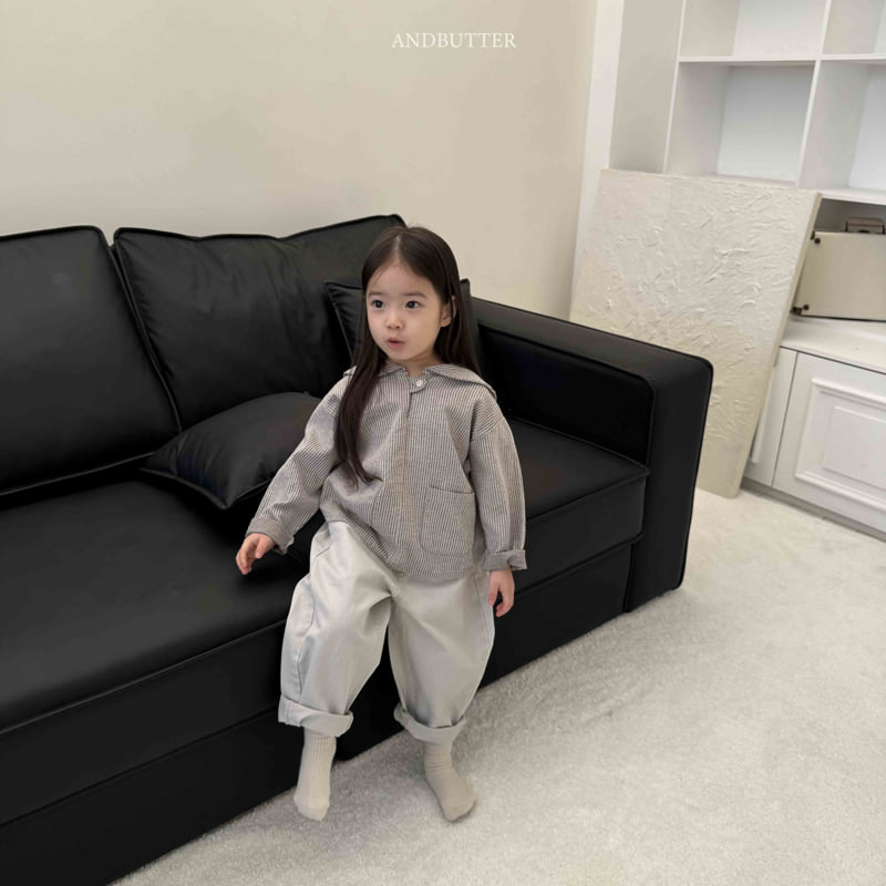 Andbutter - Korean Children Fashion - #designkidswear - Sailor Striped Blouse - 9