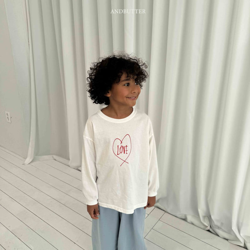 Andbutter - Korean Children Fashion - #designkidswear - Drawing Love Tee - 8