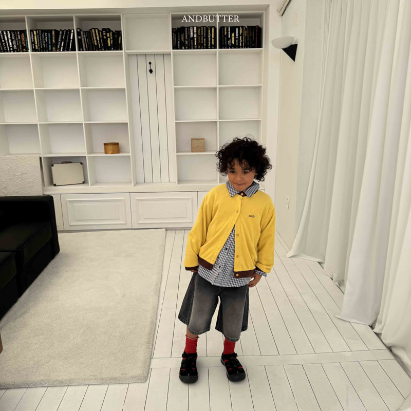 Andbutter - Korean Children Fashion - #discoveringself - Line Bermuda Denim Shorts - 8
