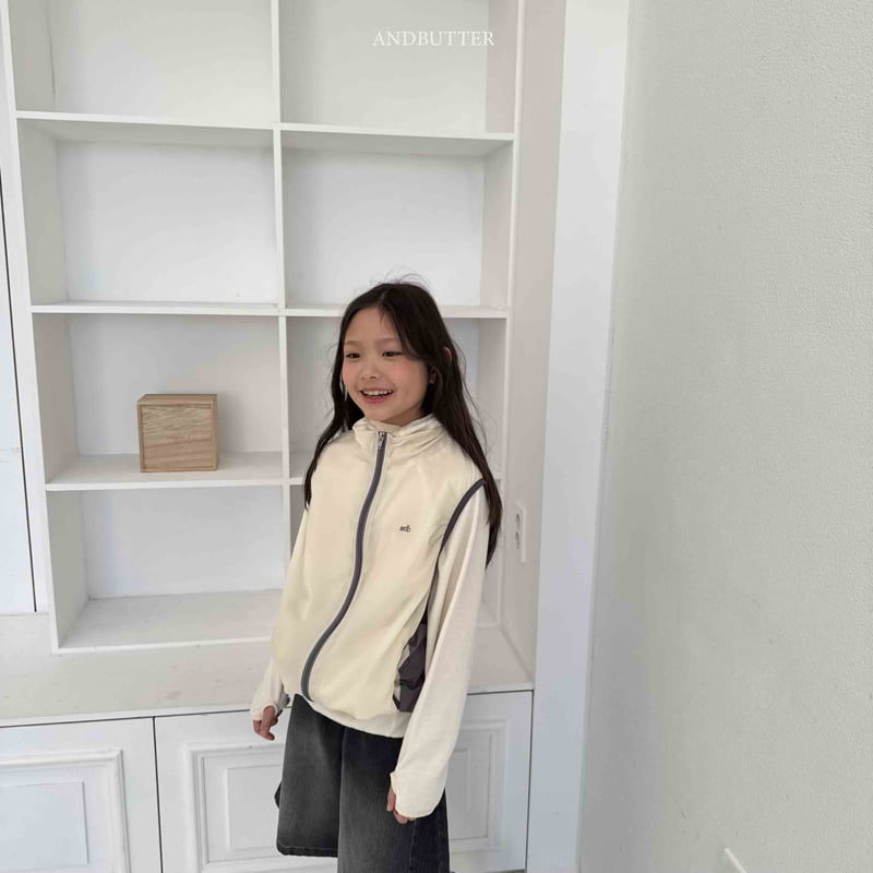 Andbutter - Korean Children Fashion - #fashionkids - Runner Waffle Hoodie - 10