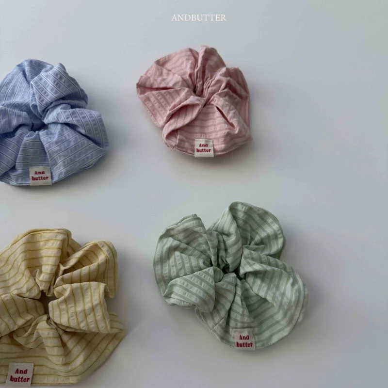 Andbutter - Korean Children Fashion - #fashionkids - Spring Striped Scrunchie - 10