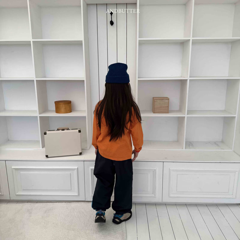 Andbutter - Korean Children Fashion - #fashionkids - Two-Line Seam Pants - 7