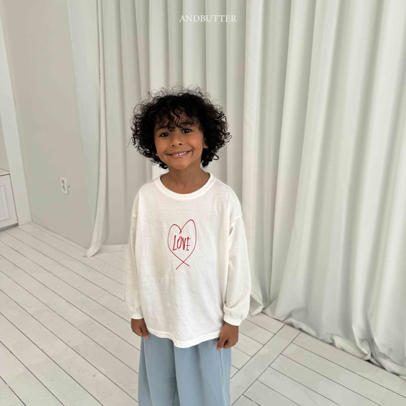 Andbutter - Korean Children Fashion - #fashionkids - Drawing Love Tee - 10
