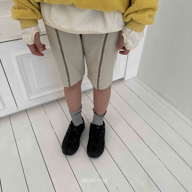 Andbutter - Korean Children Fashion - #kidsshorts - Biker Line Pants - 12