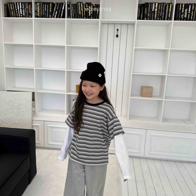 Andbutter - Korean Children Fashion - #kidsshorts - Smoothie Layered Tee - 8