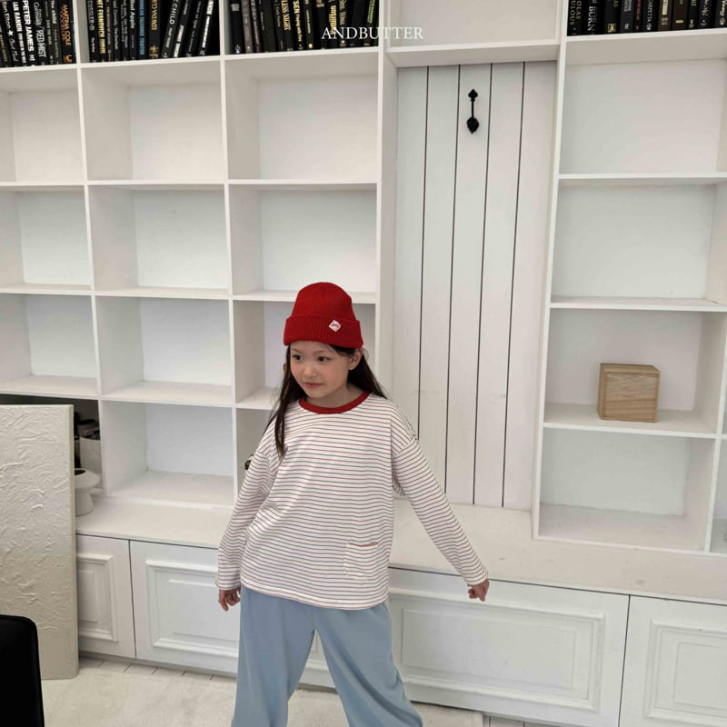 Andbutter - Korean Children Fashion - #kidsstore - Miu Pocket Tee - 7