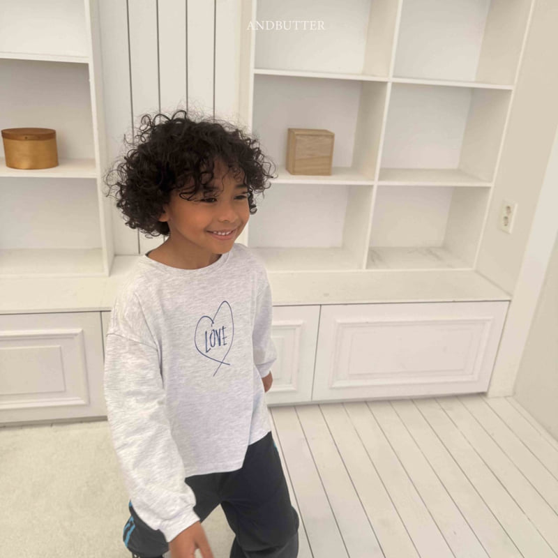 Andbutter - Korean Children Fashion - #kidsstore - Drawing Love Tee - 12