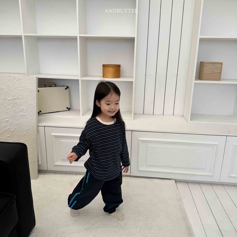 Andbutter - Korean Children Fashion - #kidzfashiontrend - Two-Line Seam Pants - 10
