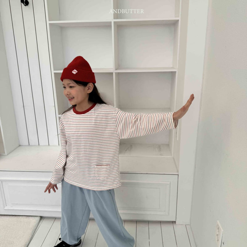 Andbutter - Korean Children Fashion - #kidzfashiontrend - Miu Pocket Tee - 8