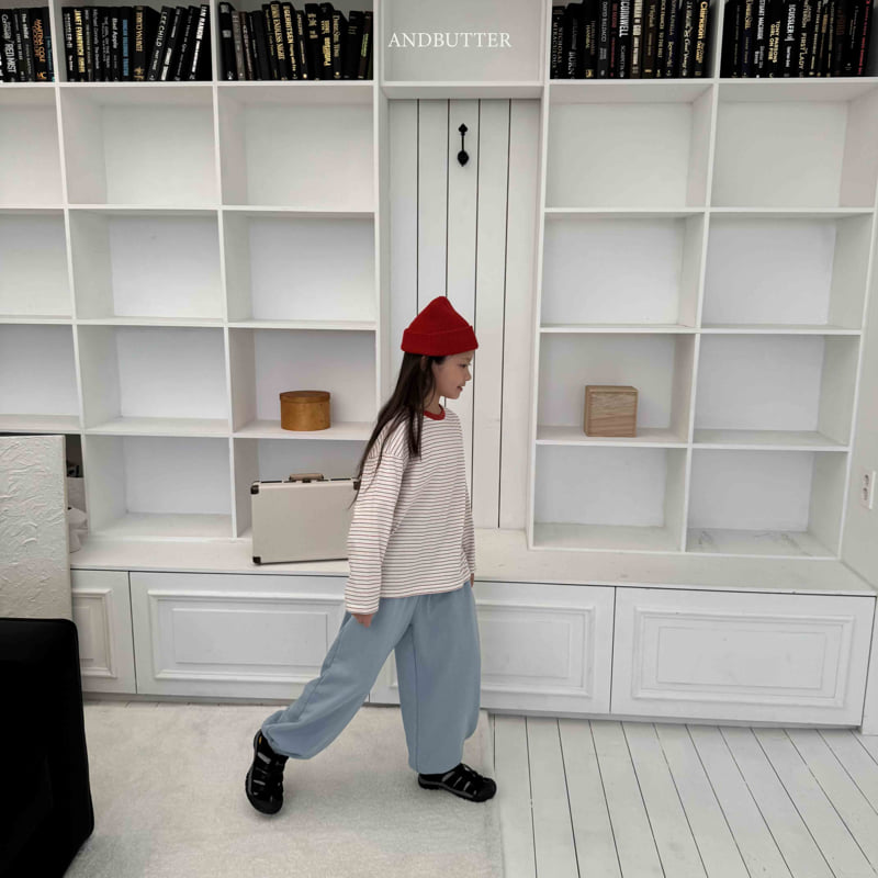 Andbutter - Korean Children Fashion - #kidzfashiontrend - Double Jogger Pants - 5